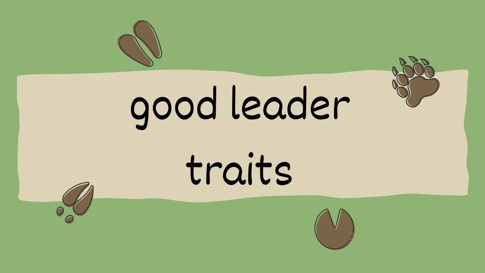 good leader traits